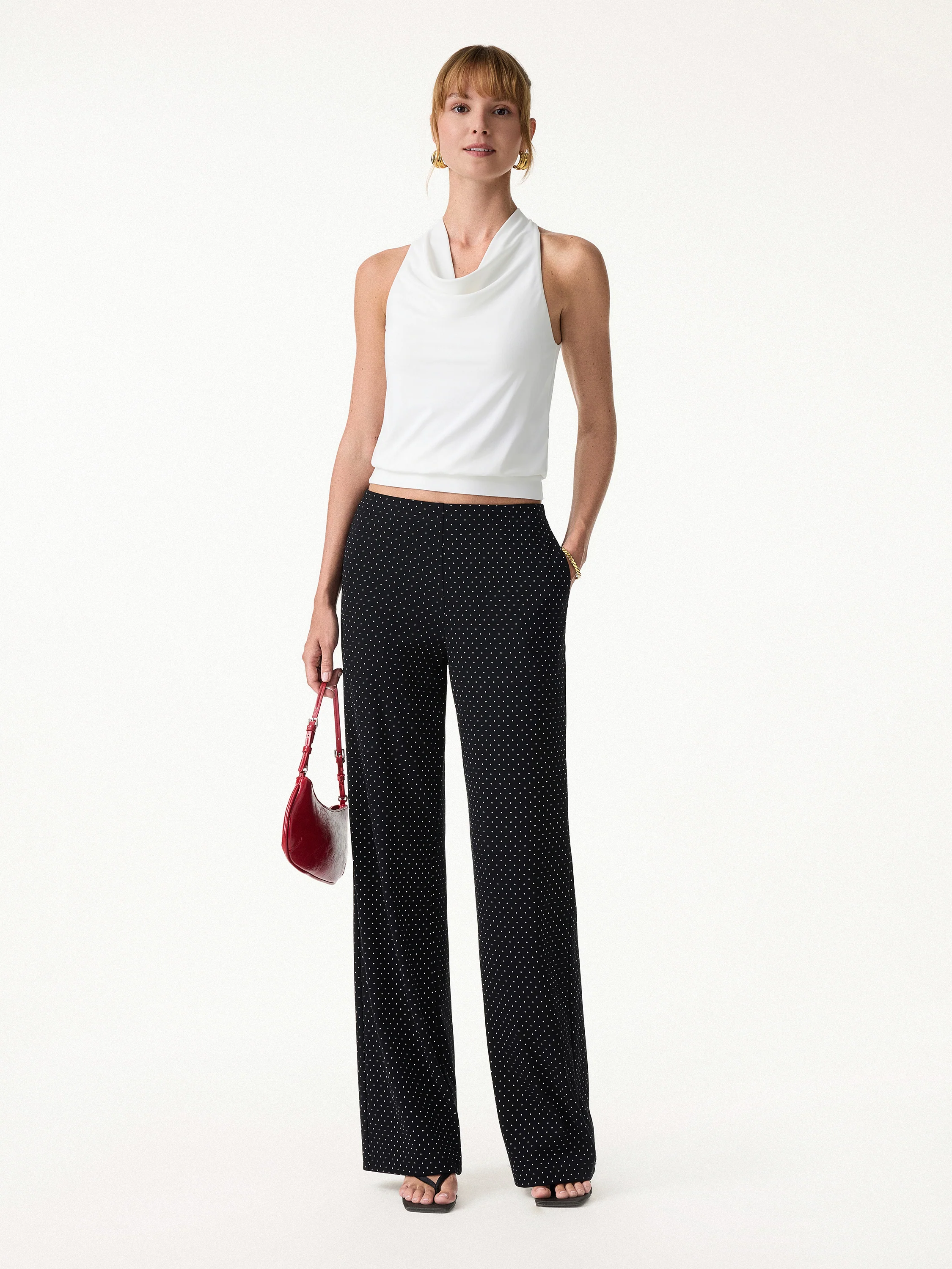 Black Boat Neck Top
